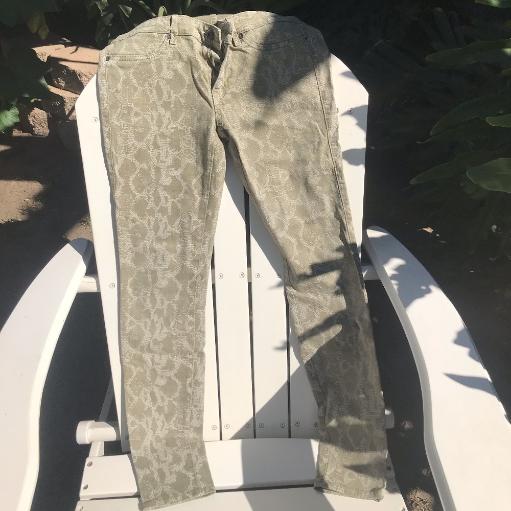 Rich and Skinny Snakeskin Look Jeans, 28